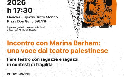 9 giugno 2026, h 17.30 / Genova incontra Marina Barham: una voce dal teatro palestinese