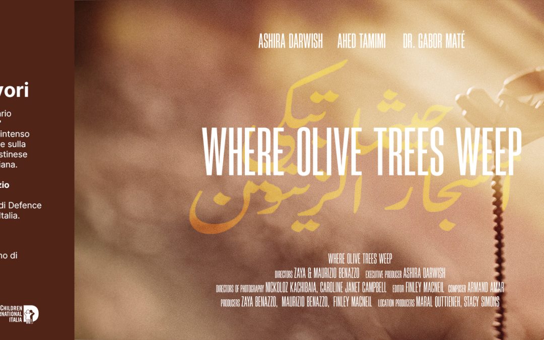 “Where Olive Trees Weep”/ 18 giugno 2026, h 19 al Cinema Sivori Genova /